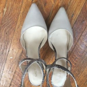 Nine West Ankle Cross-Strap Heels